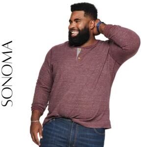SONOMA Men’s Supersoft Modern-Fit Henley, XL